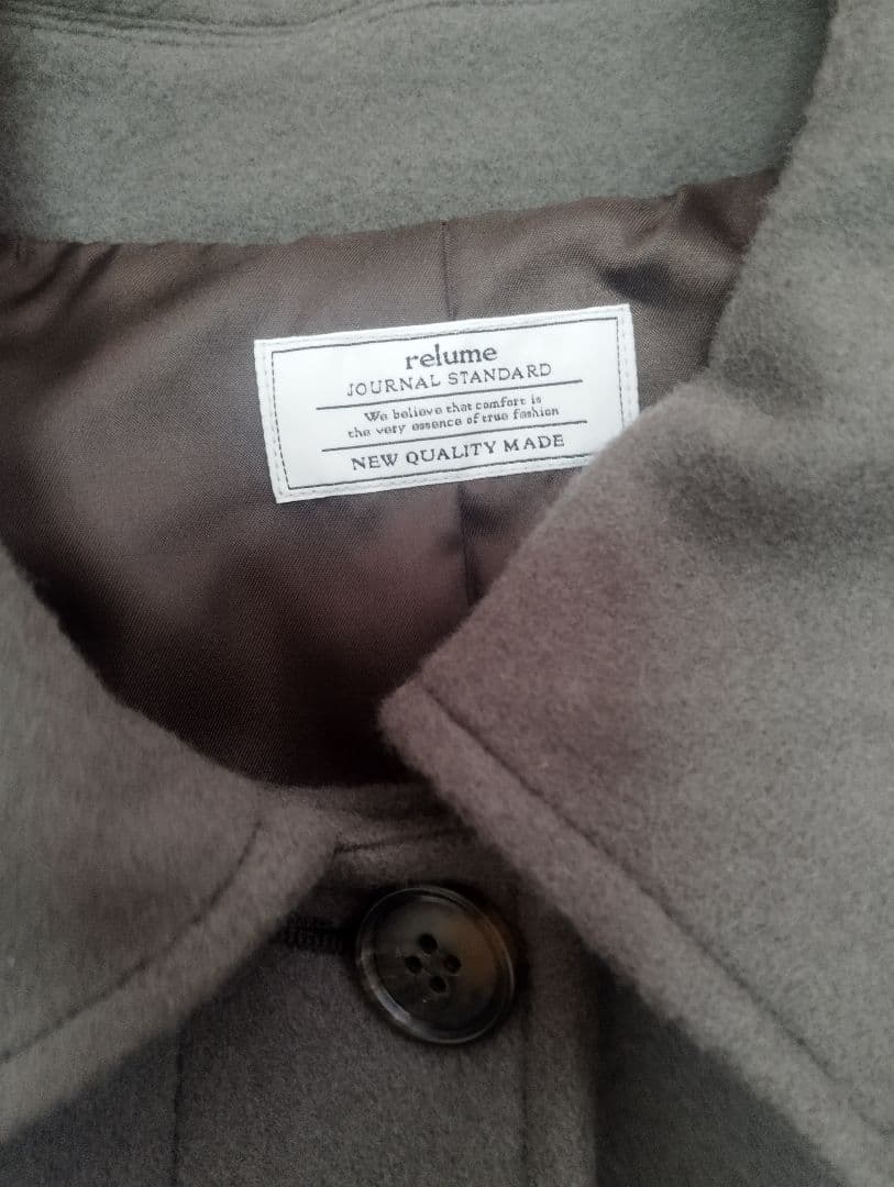 尾州ウールスーパー100ステンカラーコート　ジャーナルスタンダードレリューム36