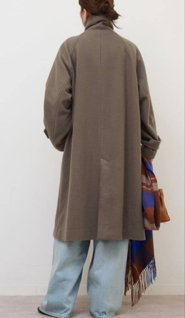 尾州ウールスーパー100ステンカラーコート　ジャーナルスタンダードレリューム36