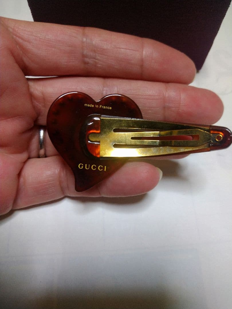 ◇グッチ◇ハート/インターロッキングG/ヘアクリップ/ブランド/ヘアアクセサリー
