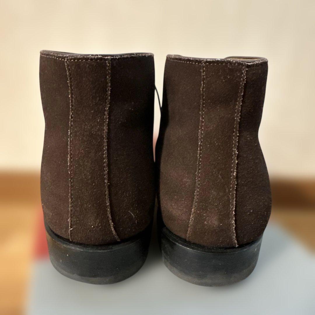 REGAL リーガル ダークブラウン スエード チャッカブーツ ビジネスシューズ