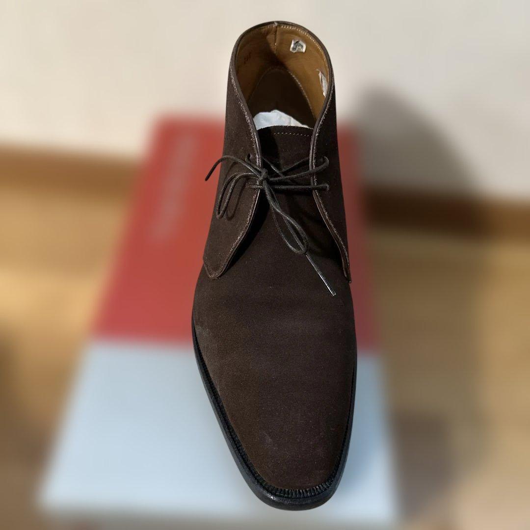 REGAL リーガル ダークブラウン スエード チャッカブーツ ビジネスシューズ