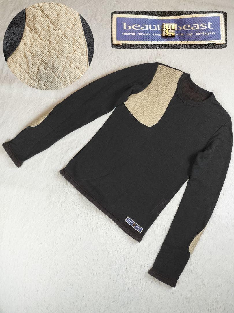 beauty:beast ビューティビースト パズル柄 長袖 カットソー