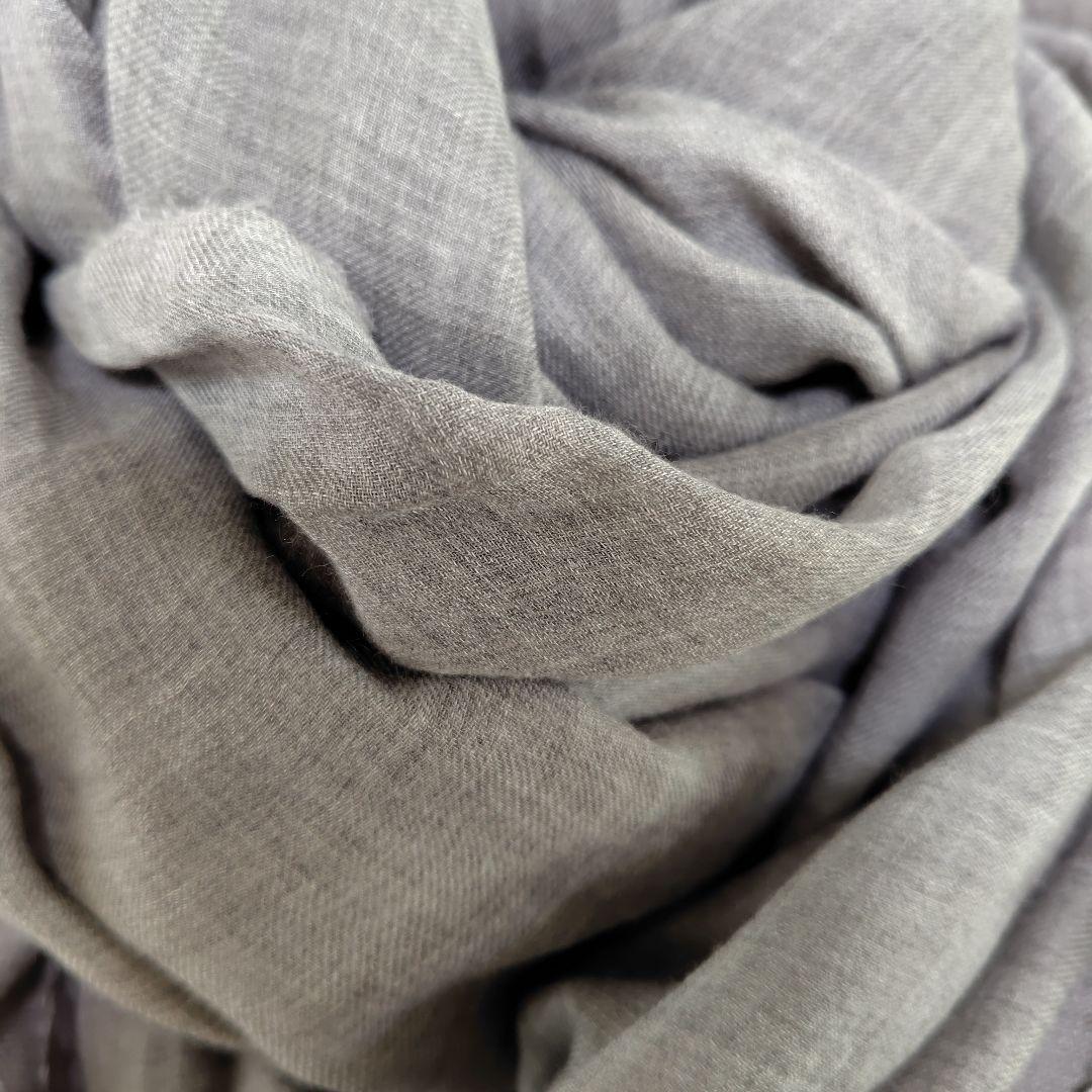 専用です。ファリエロサルティ　アズーラ　グレー ストール フリンジ付き