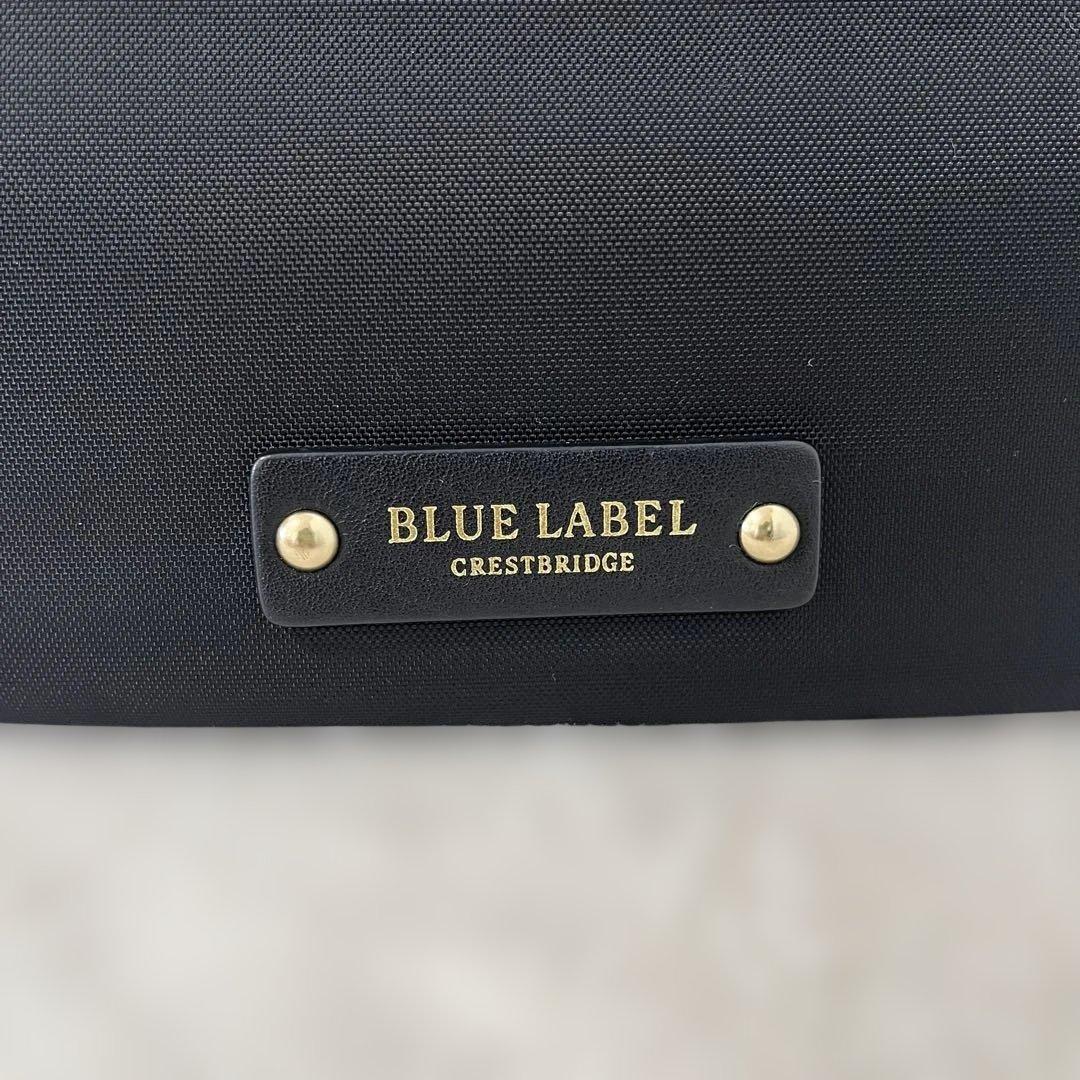 【美品】BLUE LABEL レッドチェック　ショルダーバッグ　ブラック