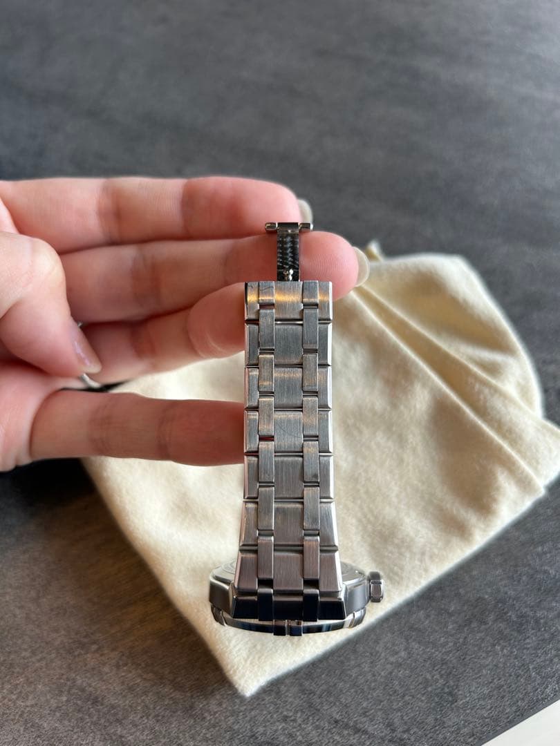 【希少】Maurice Lacroix 自動巻き腕時計 ブラックシェル