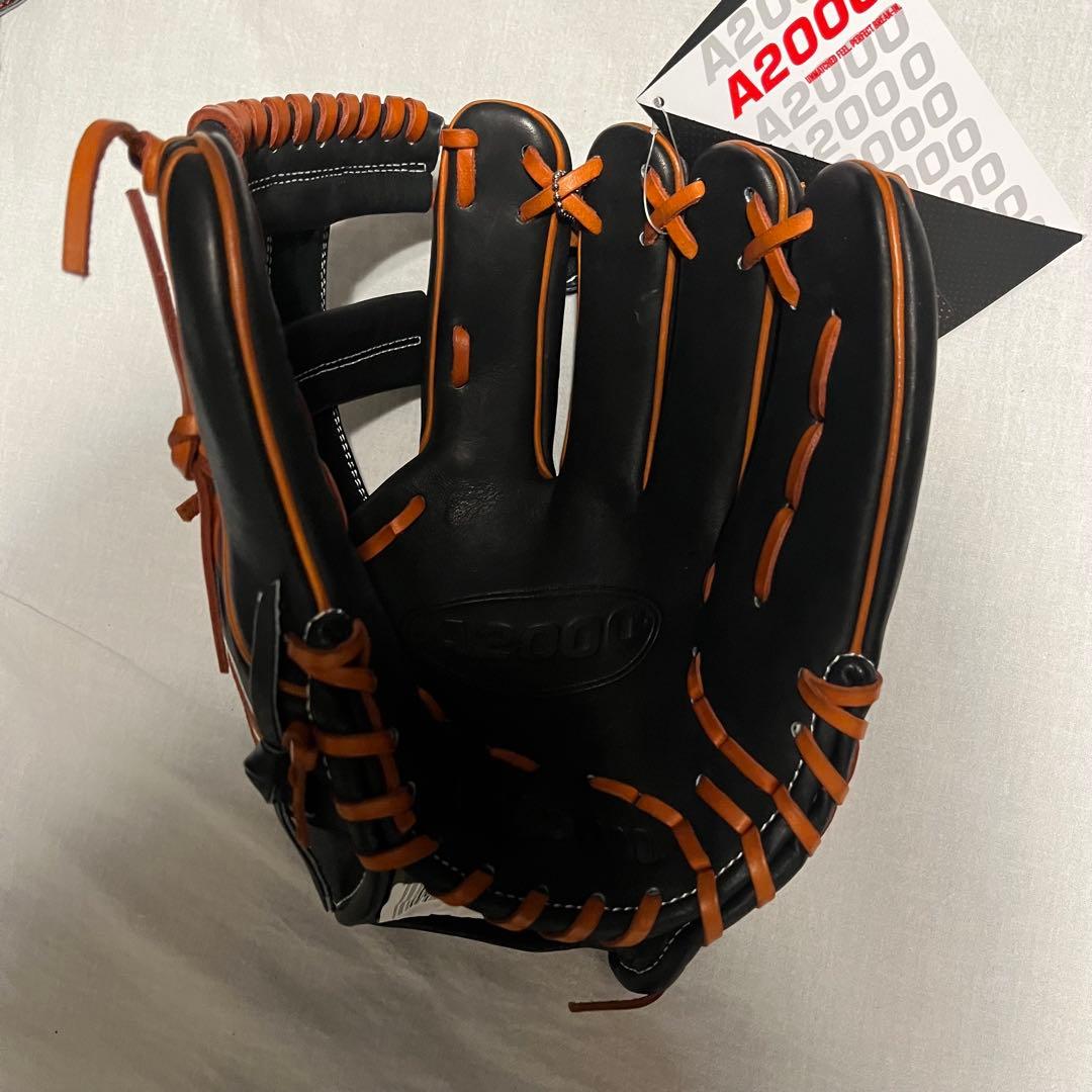 Wilson A2000 グローブ 黒/オレンジ