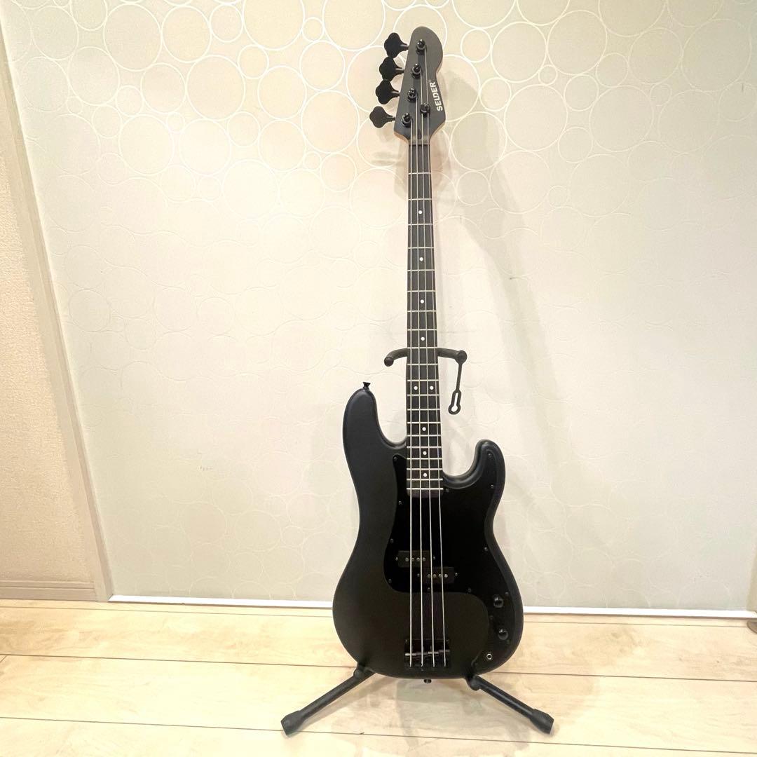 【美品】SELDER エレキベース プレシジョンベース マットブラック PB