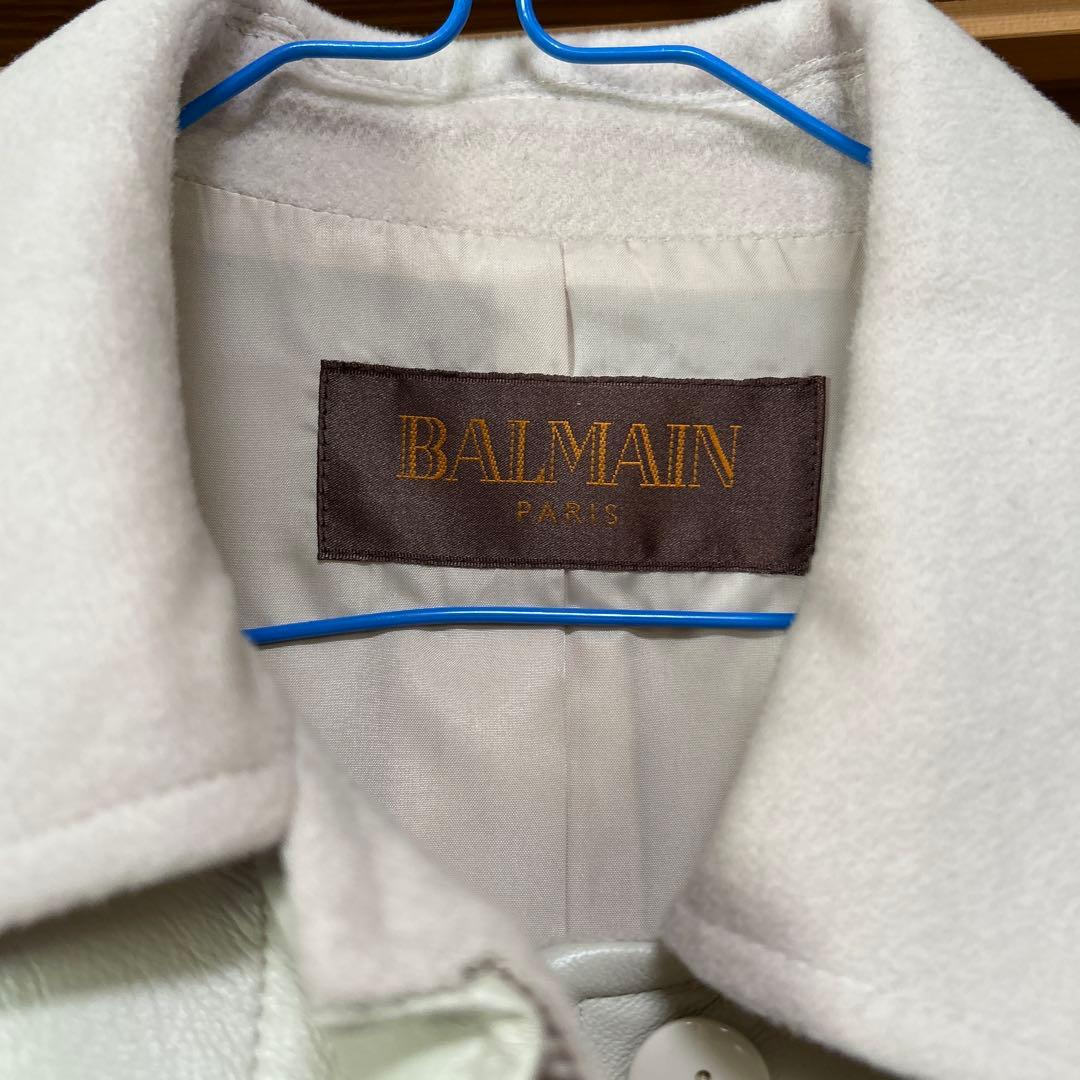 BALMAIN チェスターコート ホワイト
