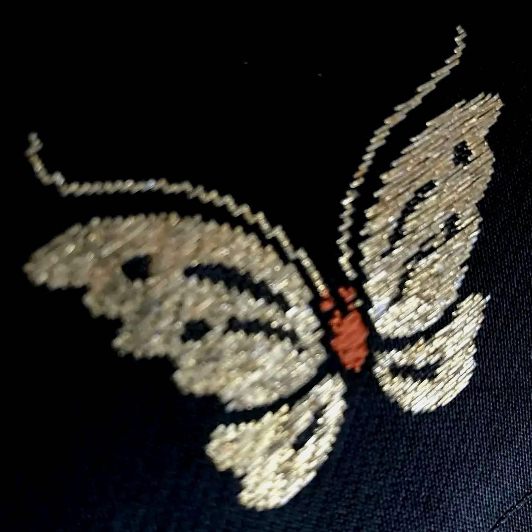 coco©️ アンティーク名古屋帯　蝶々の織り出し　地紋　大正　N7-30