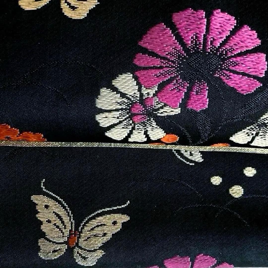 coco©️ アンティーク名古屋帯　蝶々の織り出し　地紋　大正　N7-30