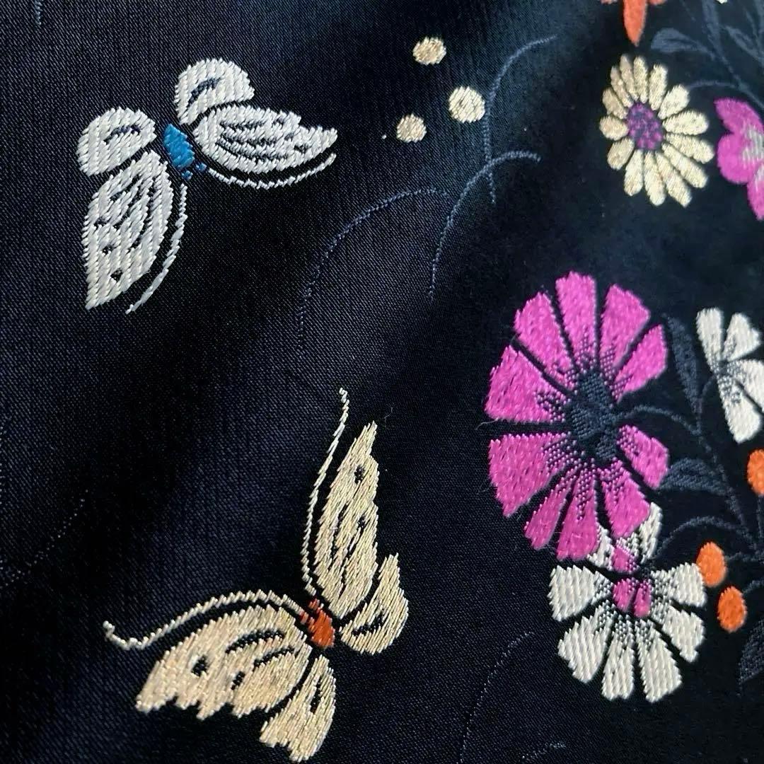 coco©️ アンティーク名古屋帯　蝶々の織り出し　地紋　大正　N7-30