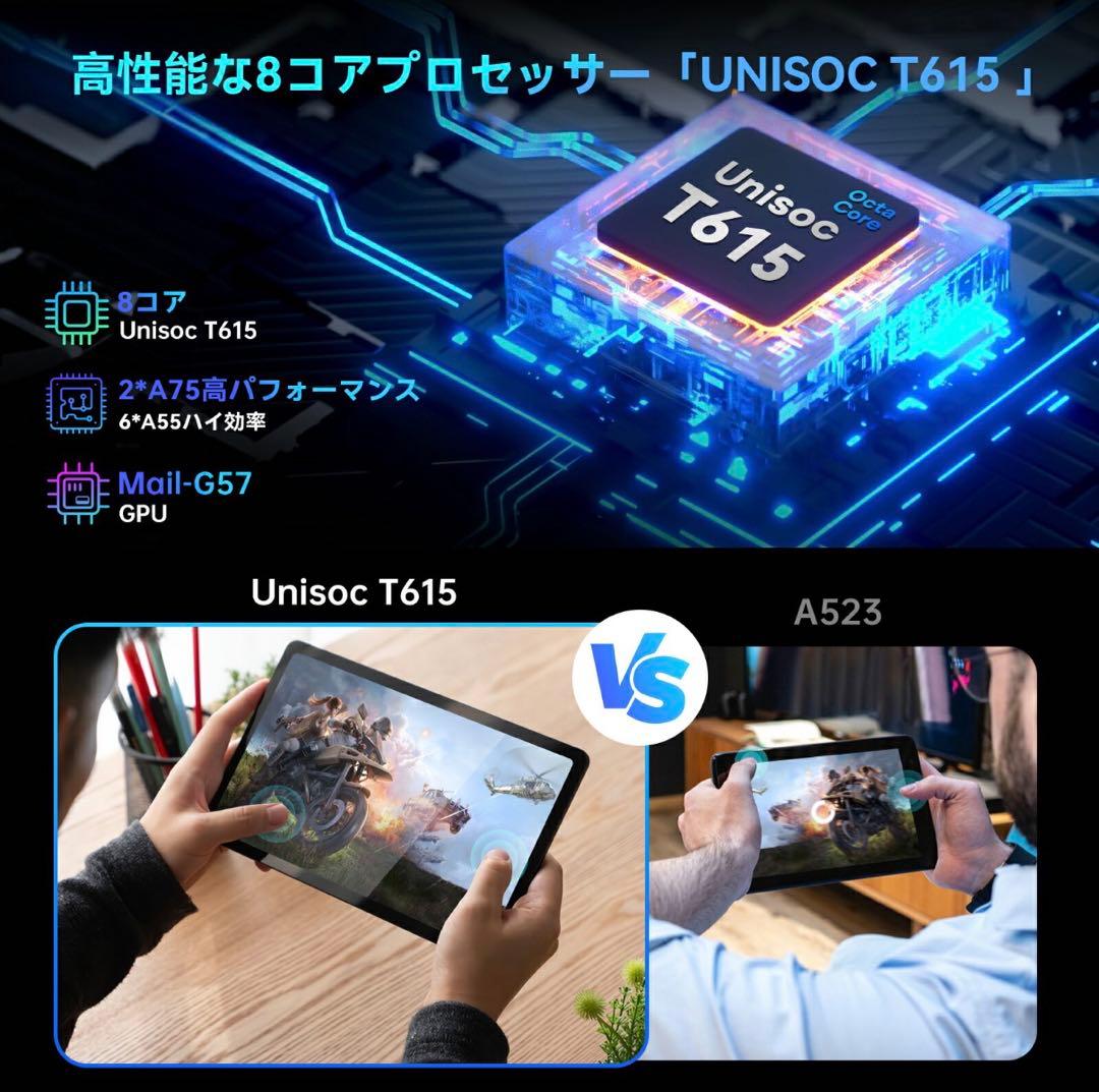 や*き様 Android15 タブレットセット10インチ 12GB+128GB