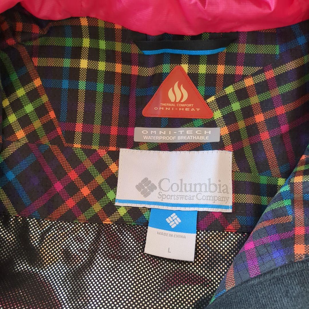Columbia OMNI-TECH 防水ジャケット Lサイズ チェック柄