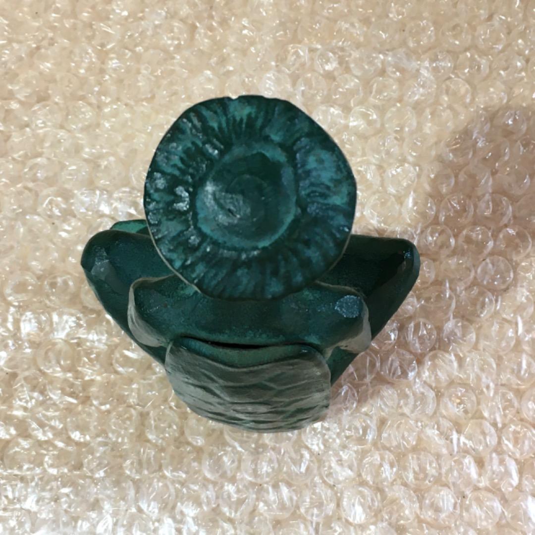 【座禅の河童】河童 カッパ 金属製 置物 古物