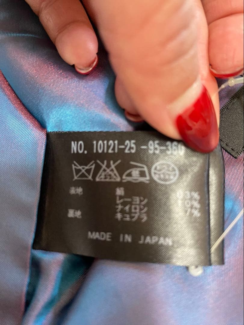 美品 ANAYI アナイ ツイードジャケット ノーカラー ブラック 36 日本製