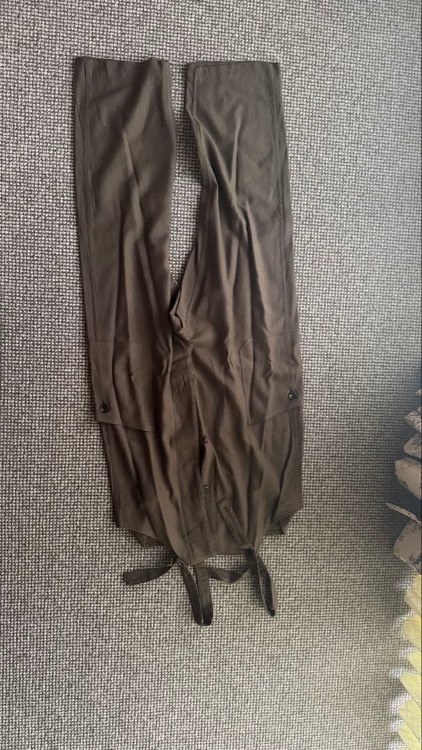 holk ホーク wool silk twill deck overalls