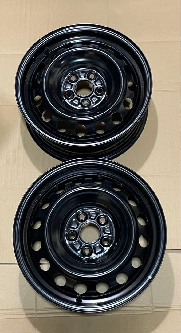 ①超メルカリ市期間中セール【送料込】シエンタ　納車外し　鉄ホイール　2本