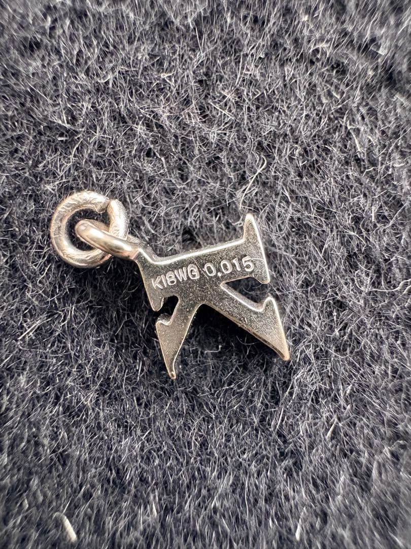 K18 ホワイトゴールド　ダイヤ　ネックレス　トップのみ　K18WG