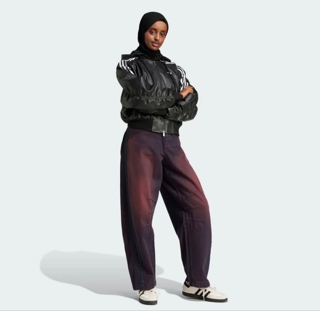 adidas レザー　アウター　　Ｌサイズ