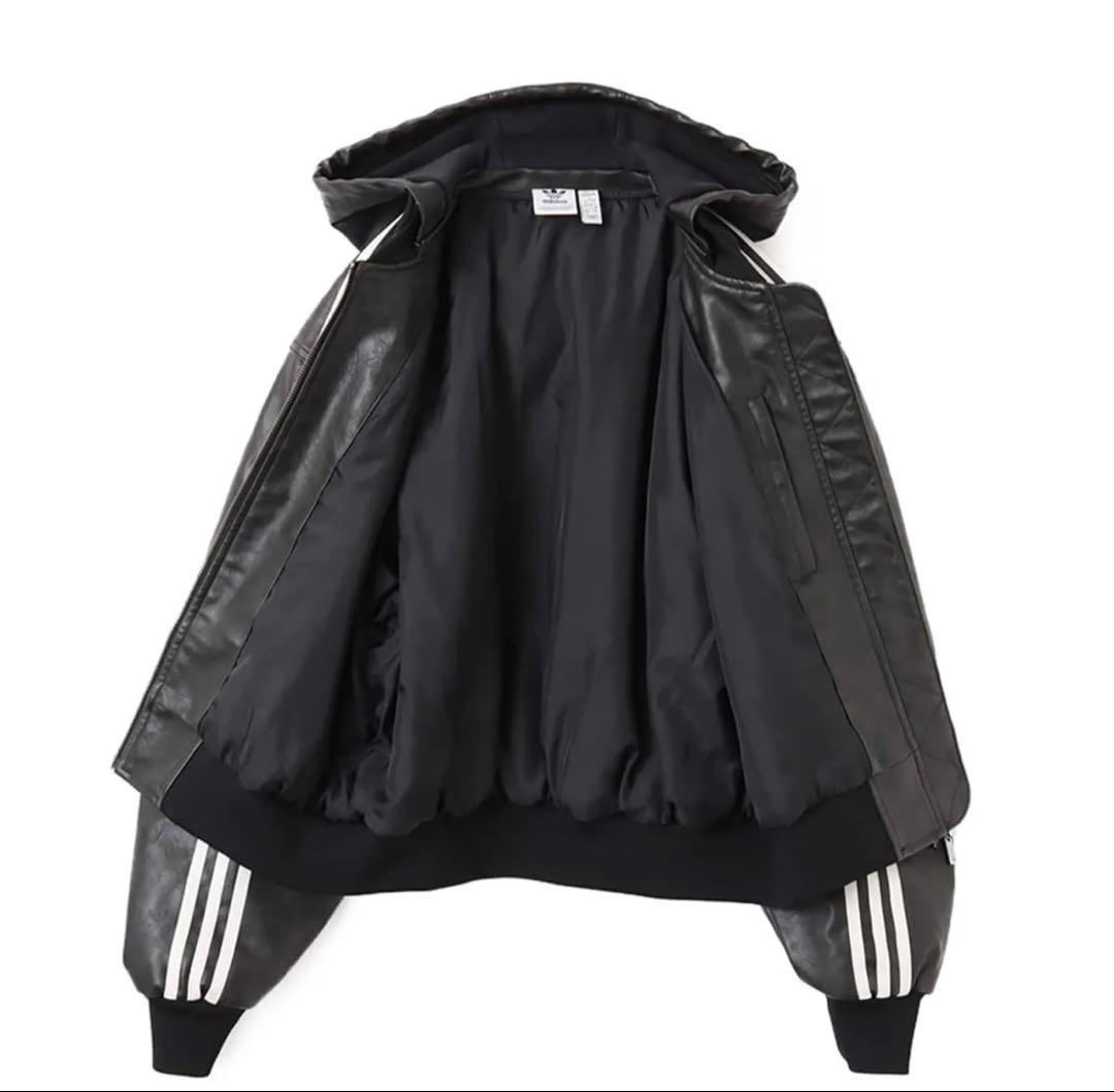 adidas レザー　アウター　　Ｌサイズ