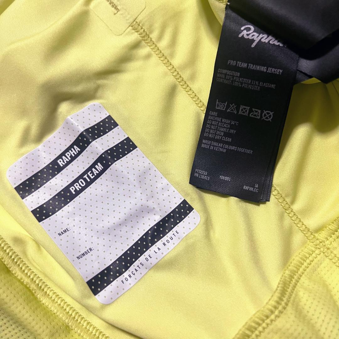 新品 Rapha メンズ プロチーム トレーニング ジャージ Lサイズ ライム