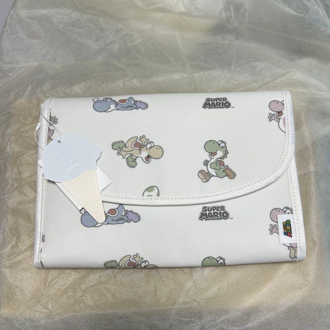 最終値下げ！ジェラートピケ　スーパーマリオ　ヨッシー柄母子手帳ケース　Mサイズ