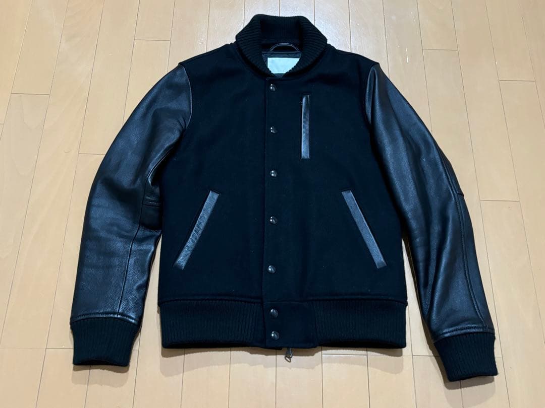 定価33000円 アーバンリサーチiD メルトンラムレザースタジャン