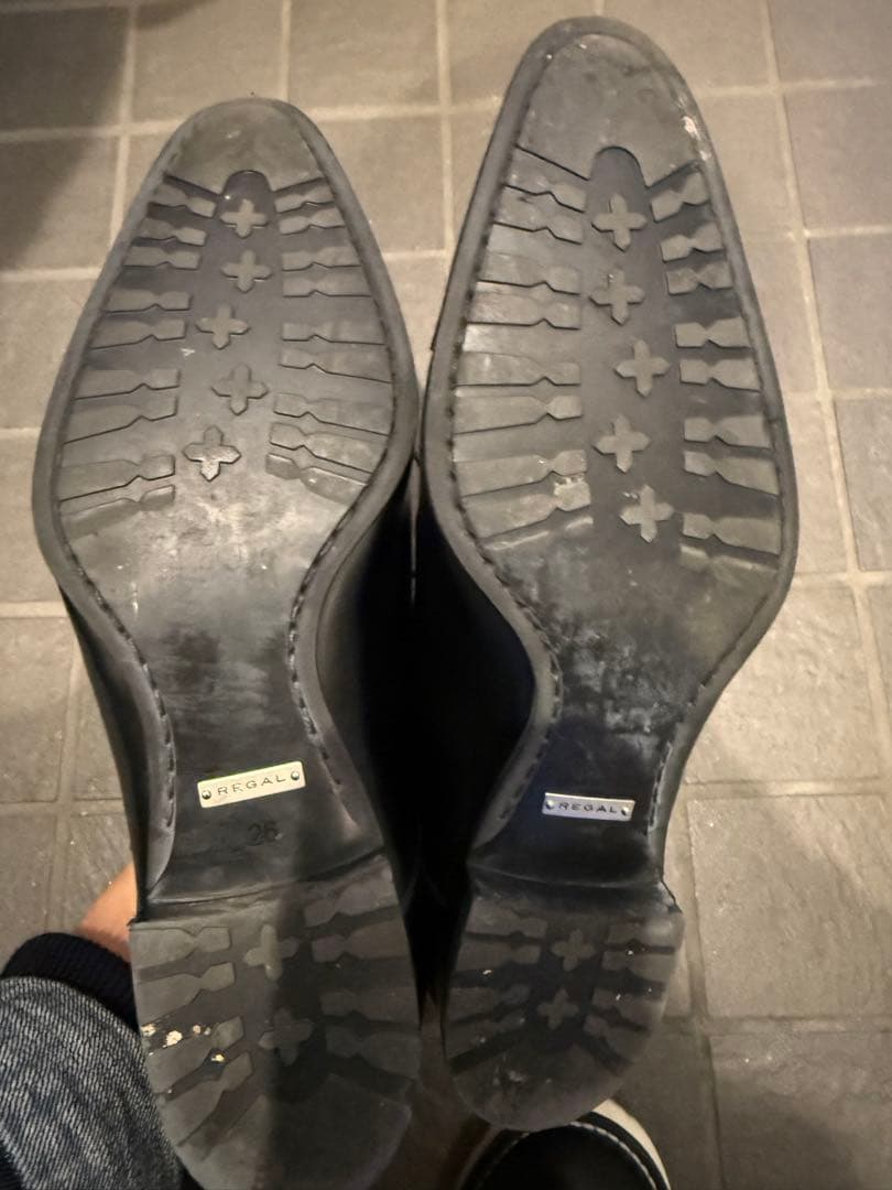 REGAL ブラック ドレスシューズ