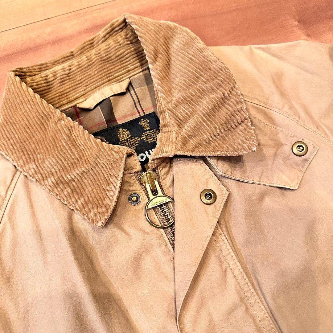 Barbour BEDALE sl 36 ベージュ　ノンオイル　コットン