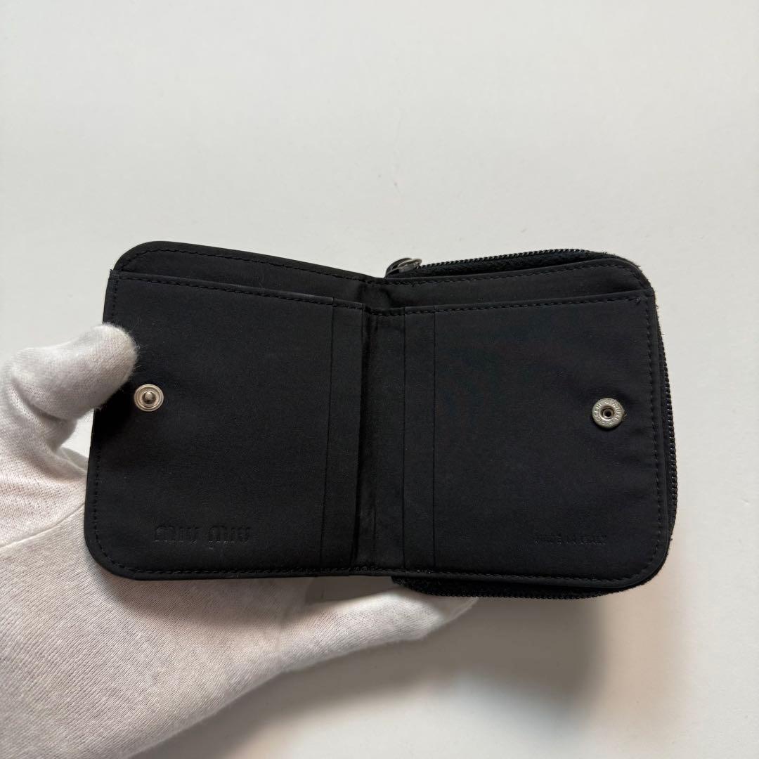 小物 1999FW MIUMIU archive leather wallet