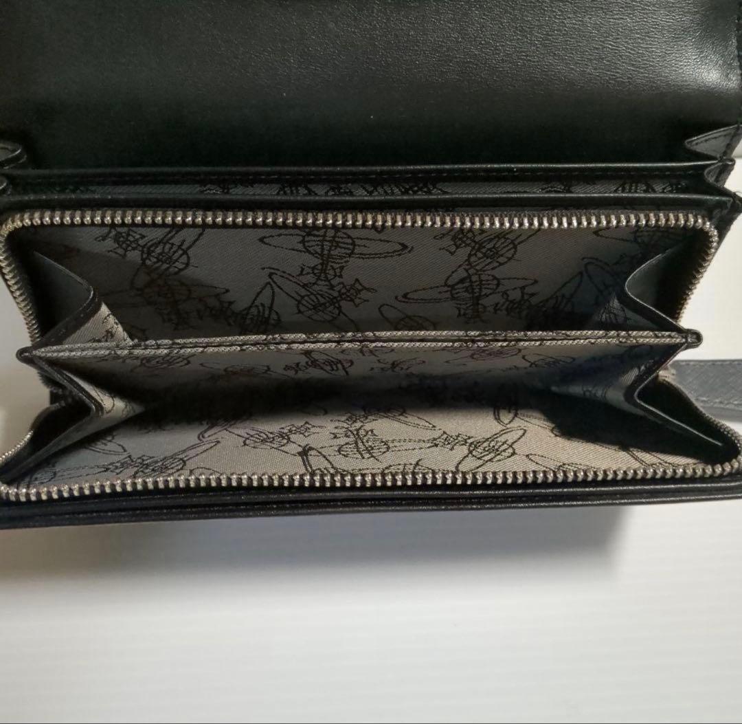 長財布 ヴィヴィアンウエストウッド シルバー ブラック