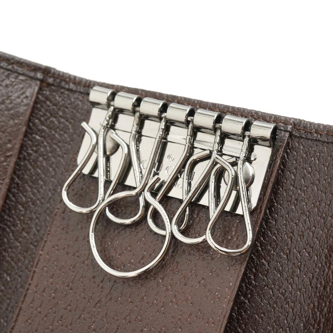 ✨新品未使用・箱付き✨　GUCCI キーケース　GGライン　キャンバス　6連