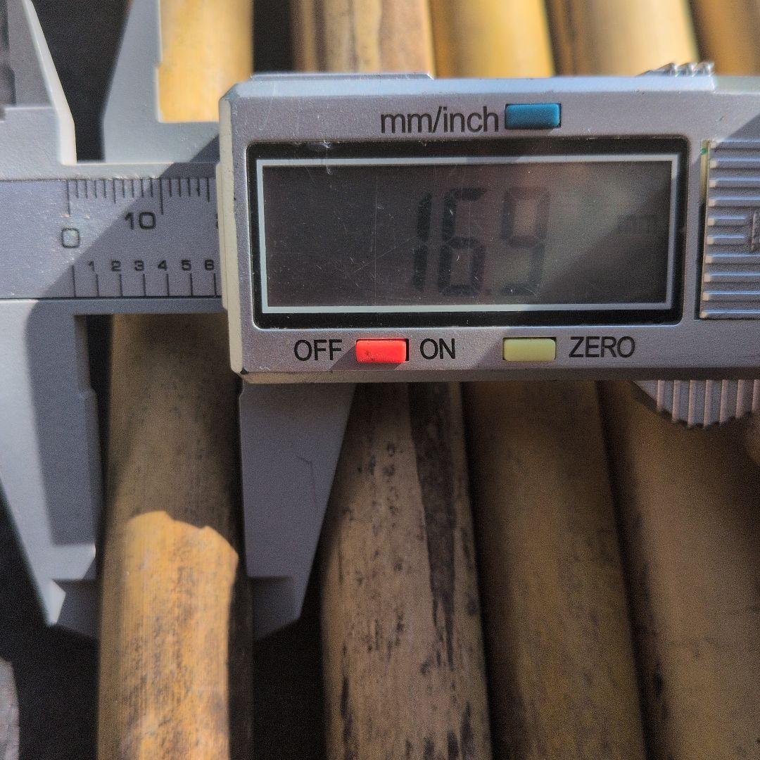 篠竹 篠笛素材１７本 自然乾燥８年 反り小