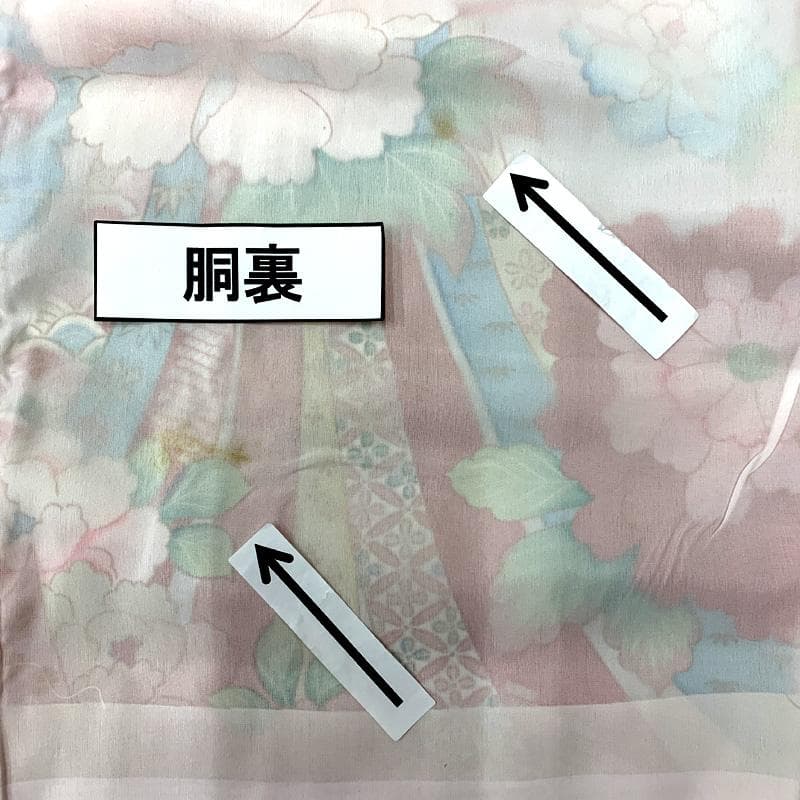 505ax30□お宮参り セミアンティーク 女児 着物 掛け着 長襦袢付□美品