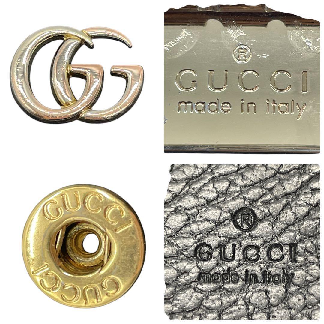 【極美品】グッチ　 6連キーケース　レザー GGマーモント ブラック