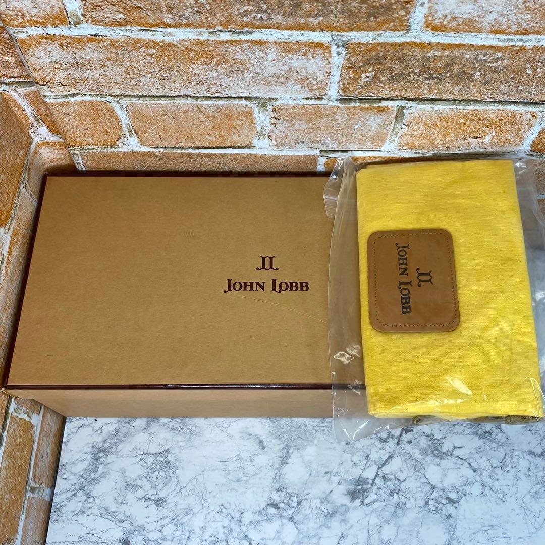 【メンズブランド革靴】ジョンロブ　25cm ブラウン　ダブルモンク　レザー