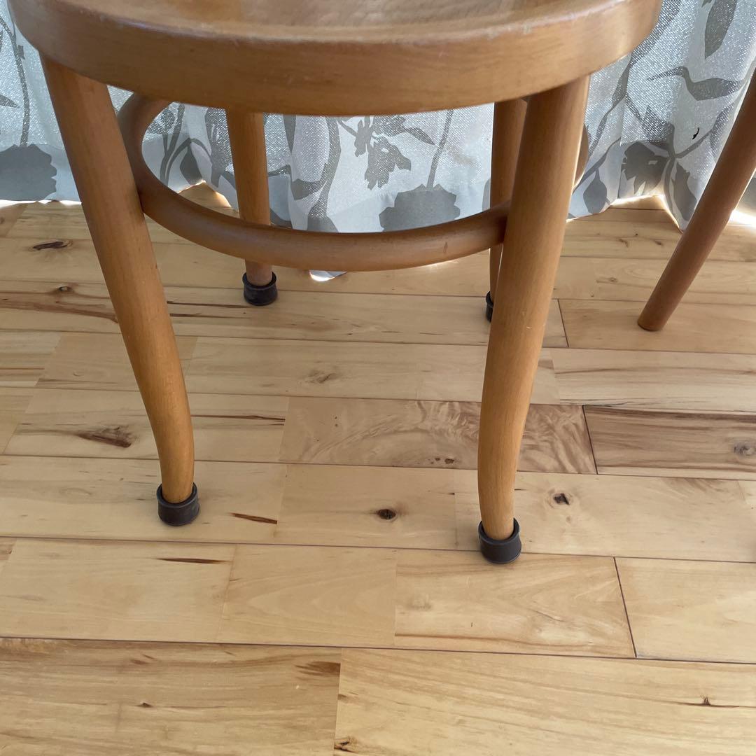 秋田木工 ベントウッドチェア 曲木 椅子 ダイニングチェア　2脚