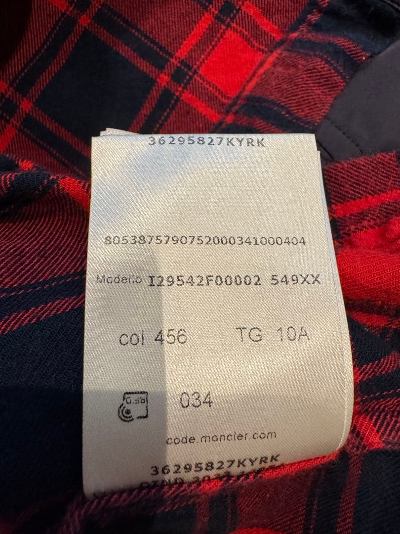 MONCLER モンクレール シャツ　男の子用　サイズ10A