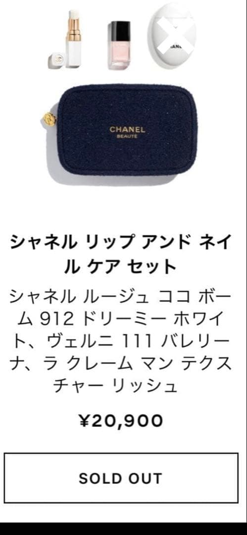 CHANEクリスマス 2025 限定ポーチ付き