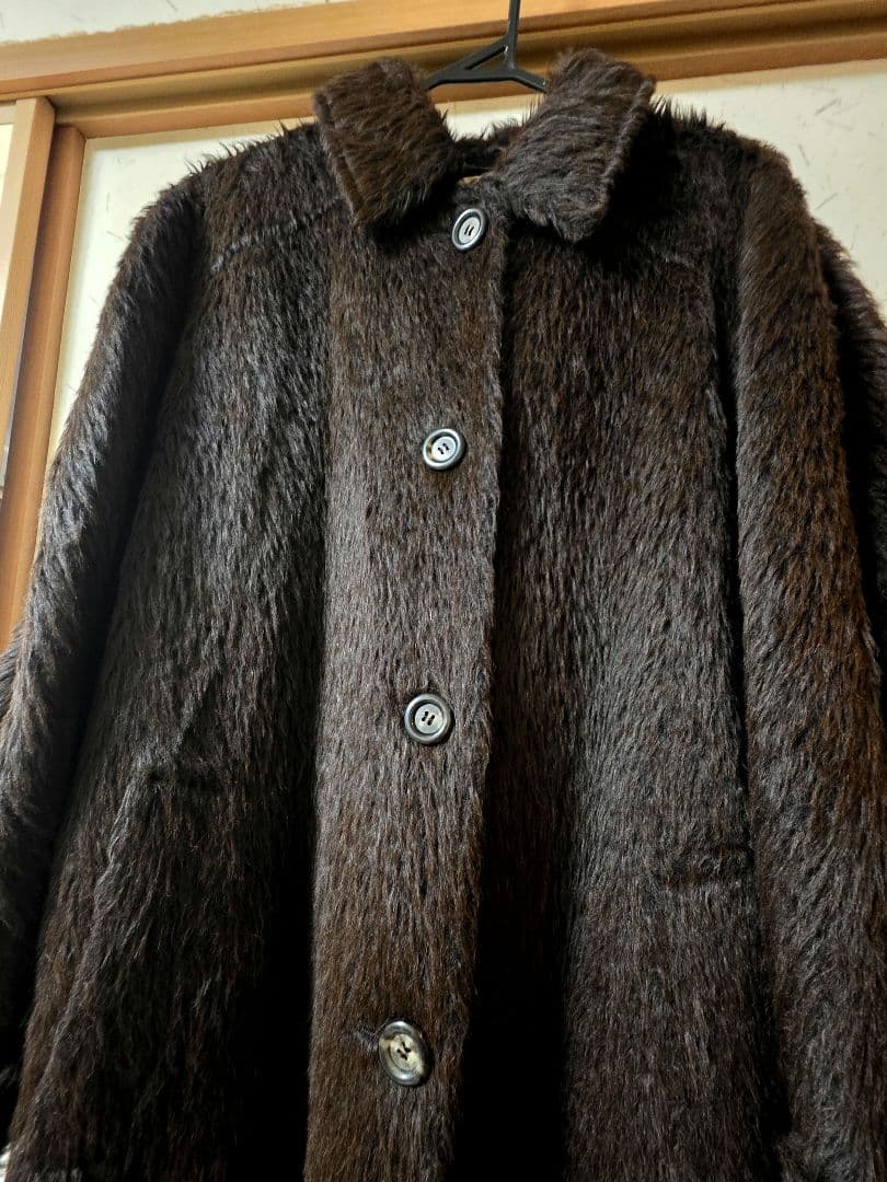 【期間限定値下げ】AGNONA ブラウンファーコート ロングコート アルパカ