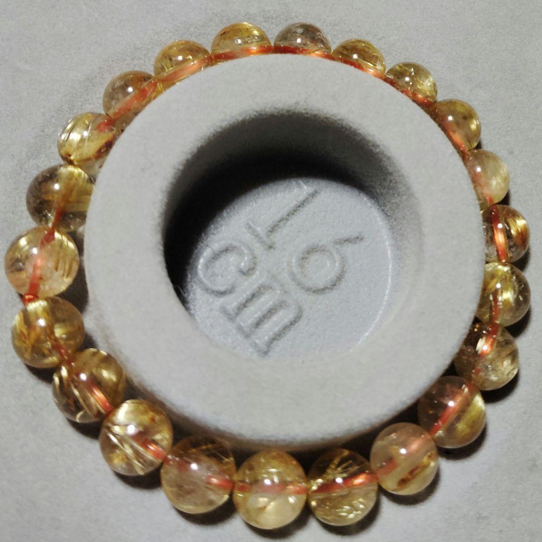 高品質　宝石質　タイチンルチル　ブレスレット