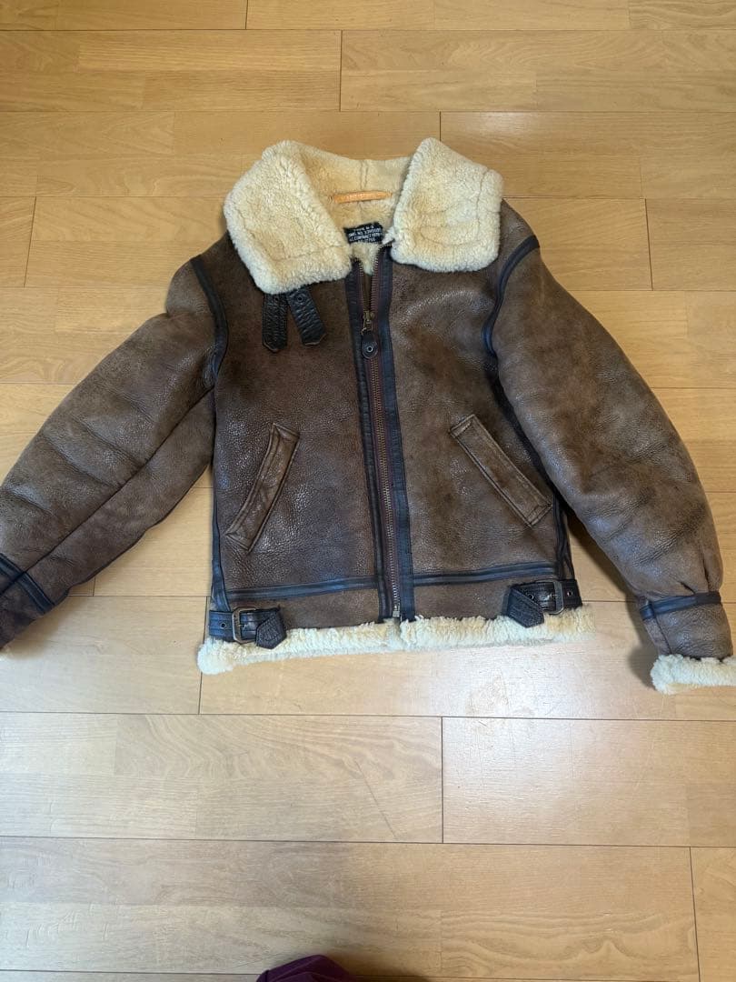 AVIREX B3 フライトジャケット　ボアジャケット　ムートン　34