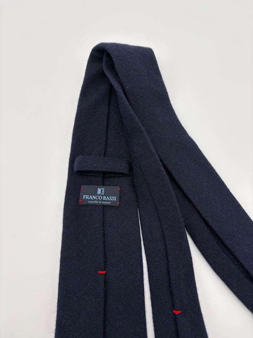 新品未使用　FRANCO BASSI ネクタイ　フランコバッシ　ネイビー