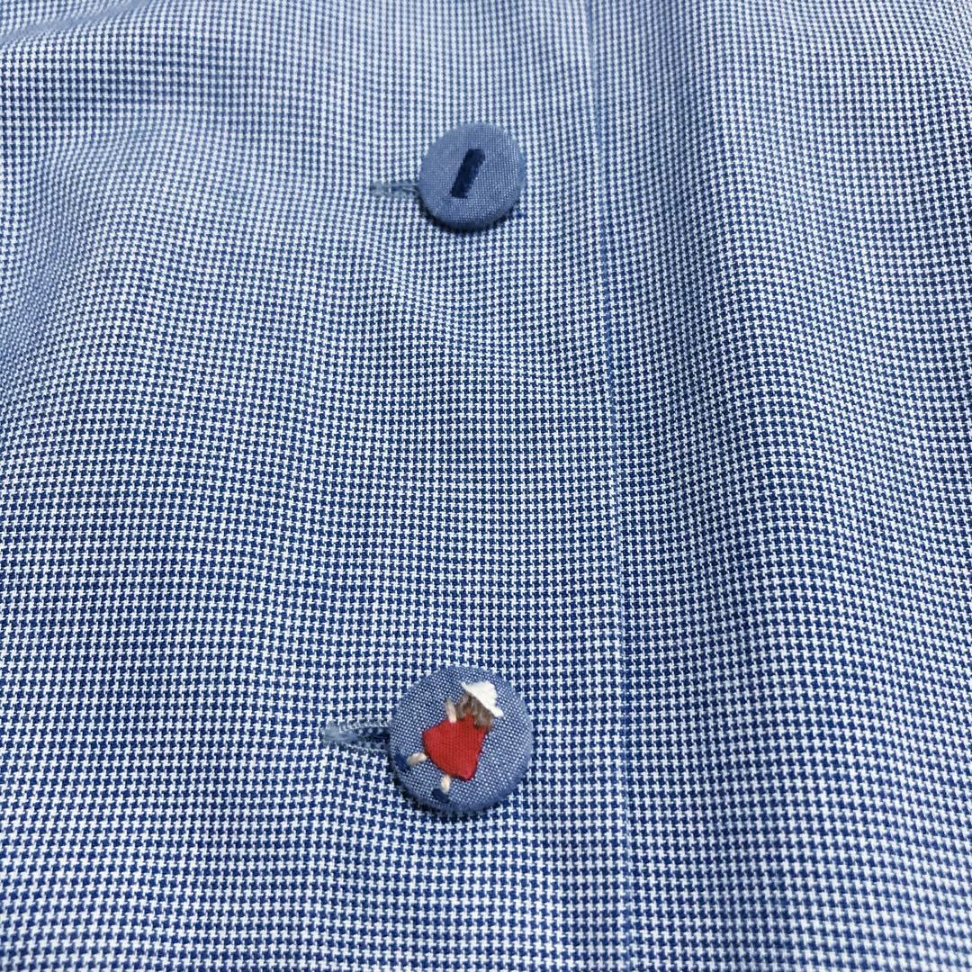 ファミリア　半袖ワンピース 千鳥格子　フレアー　ベルト　ボタン　160