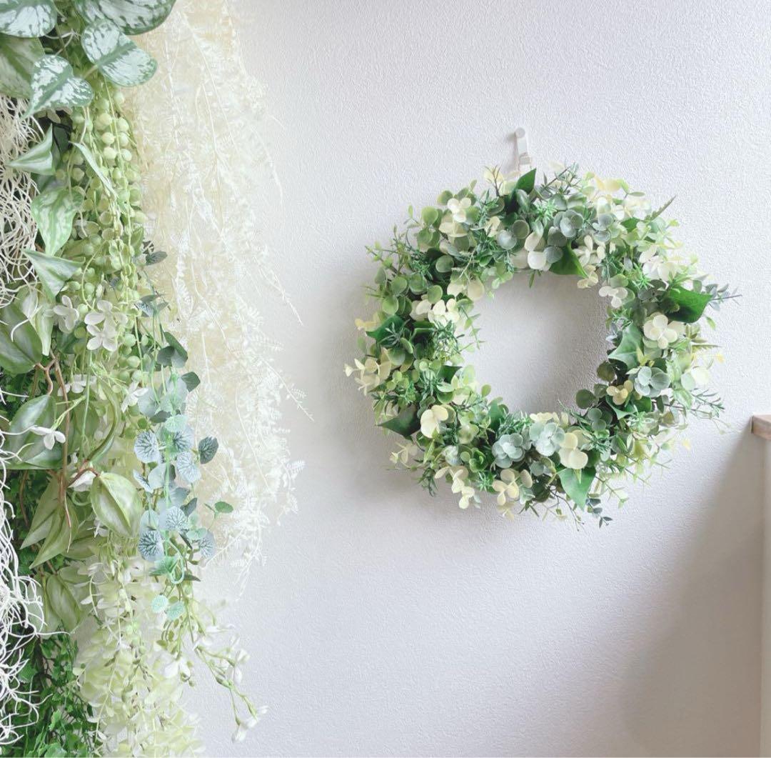 ナチュラルグリーンリース ハンドメイド