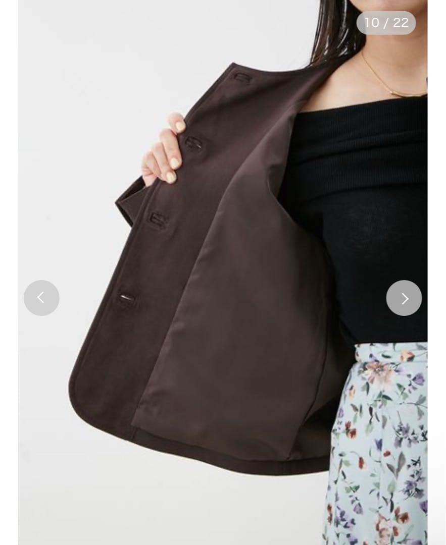 Mila Owen パッチポケットコンパクトスエードジャケット