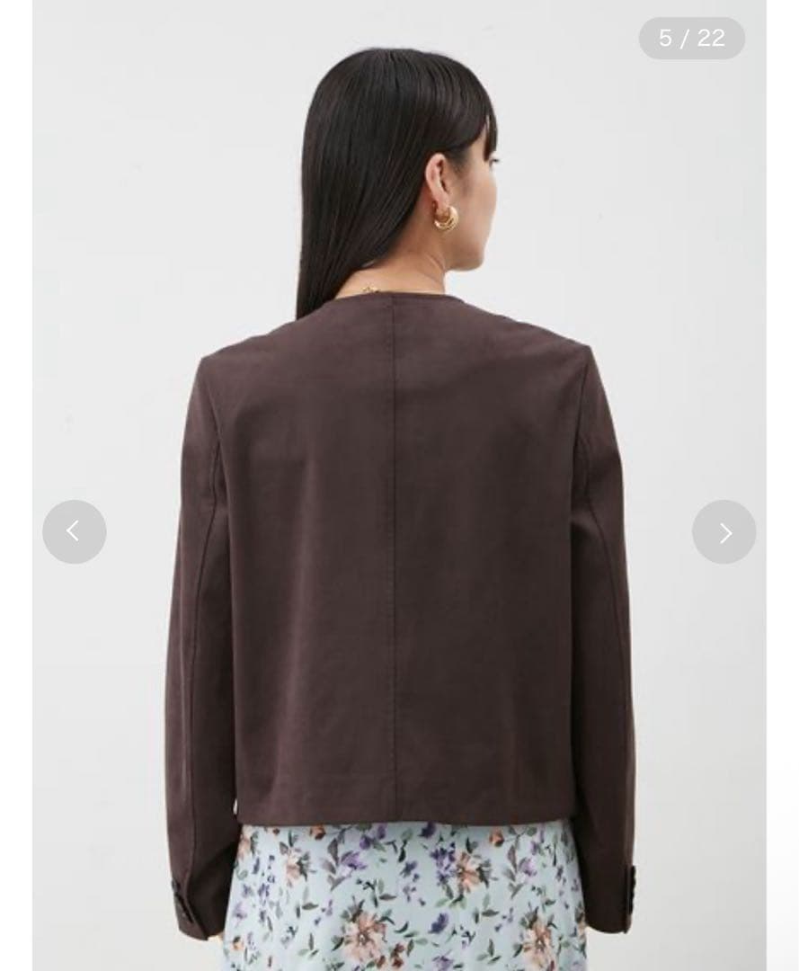 Mila Owen パッチポケットコンパクトスエードジャケット