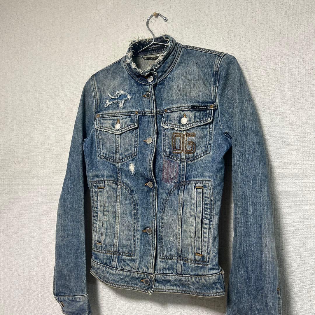 ★激レアデザイン★ dolce&gabbana ドルガバ　デニム　ジャケット