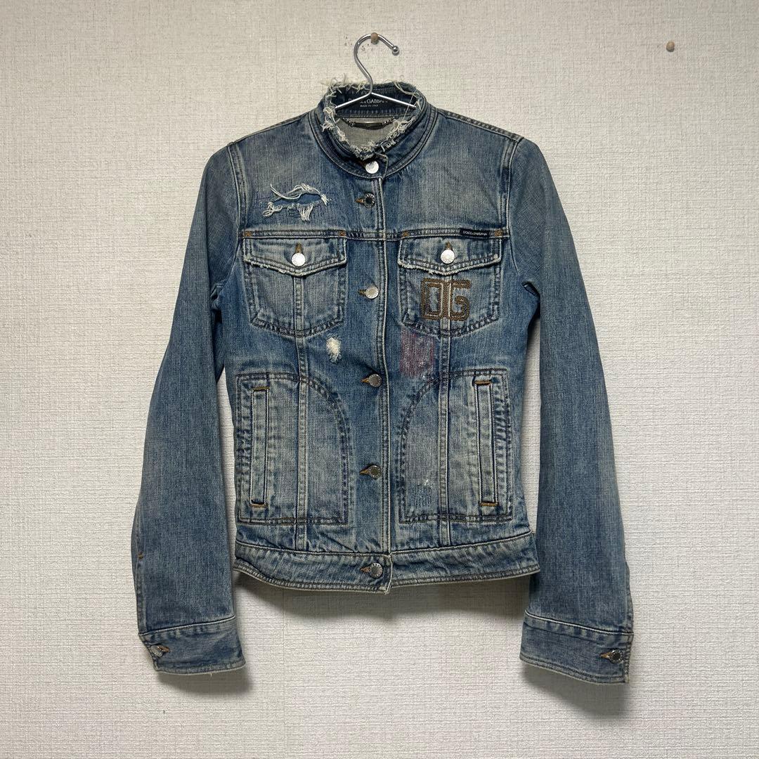★激レアデザイン★ dolce&gabbana ドルガバ　デニム　ジャケット
