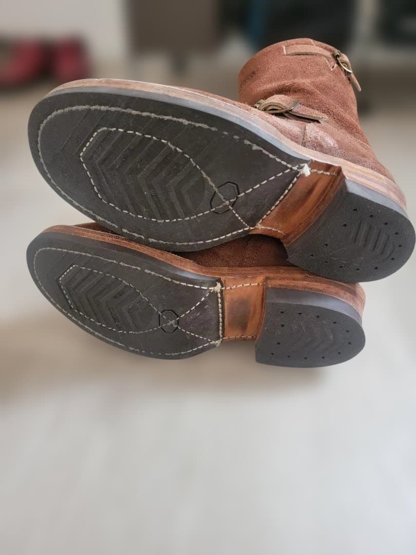 Wesco スエード ブラウン エンジニアブーツ